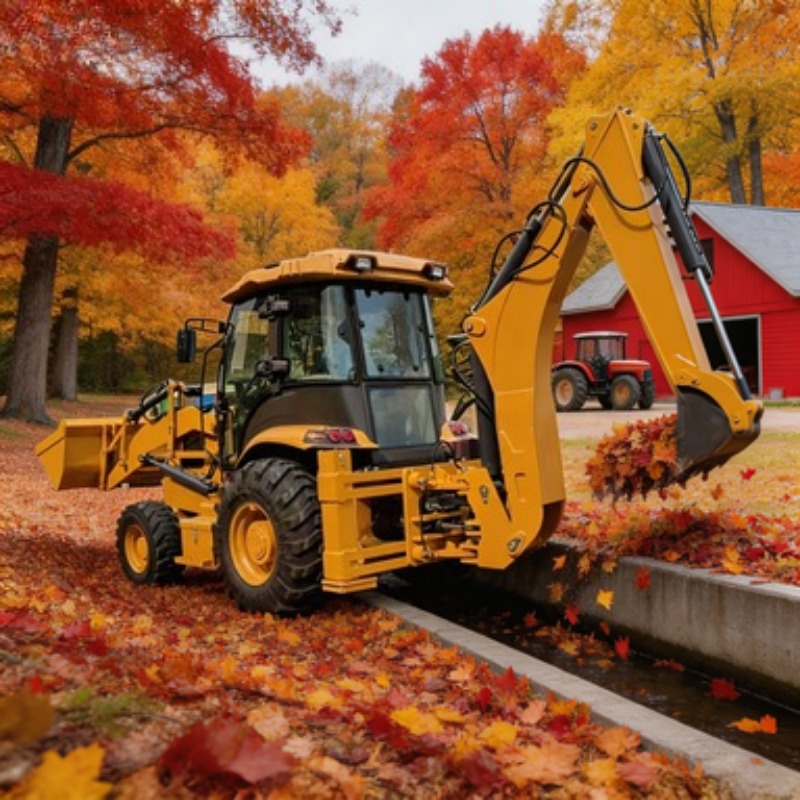 Tractor Backhoe - Навесной экскаватор-погрузчик для трактора, 4WD, 1