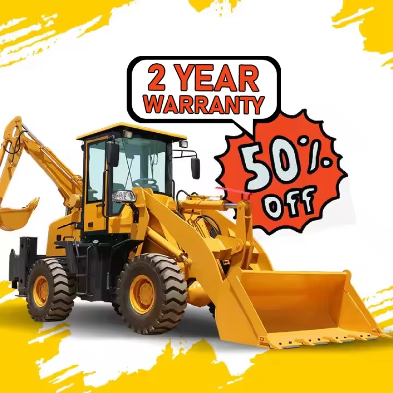 Tractor Backhoe - Экскаватор-погрузчик 4x4 грузоподъемностью 1 тонна с