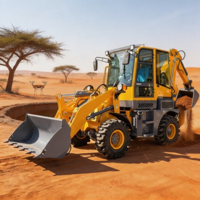 Tractor Backhoe - Экскаватор-погрузчик 4x4 для инфраструктурных проектов, 8,6