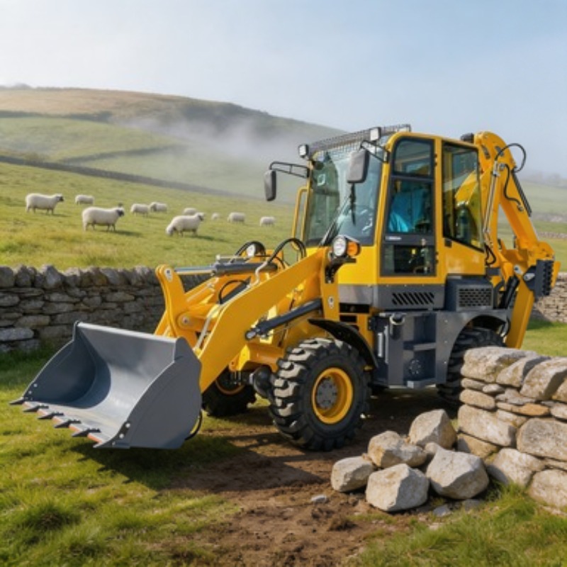 Tractor Backhoe - Трактор-экскаватор с фронтальным погрузчиком, грузоподъемностью 8,6