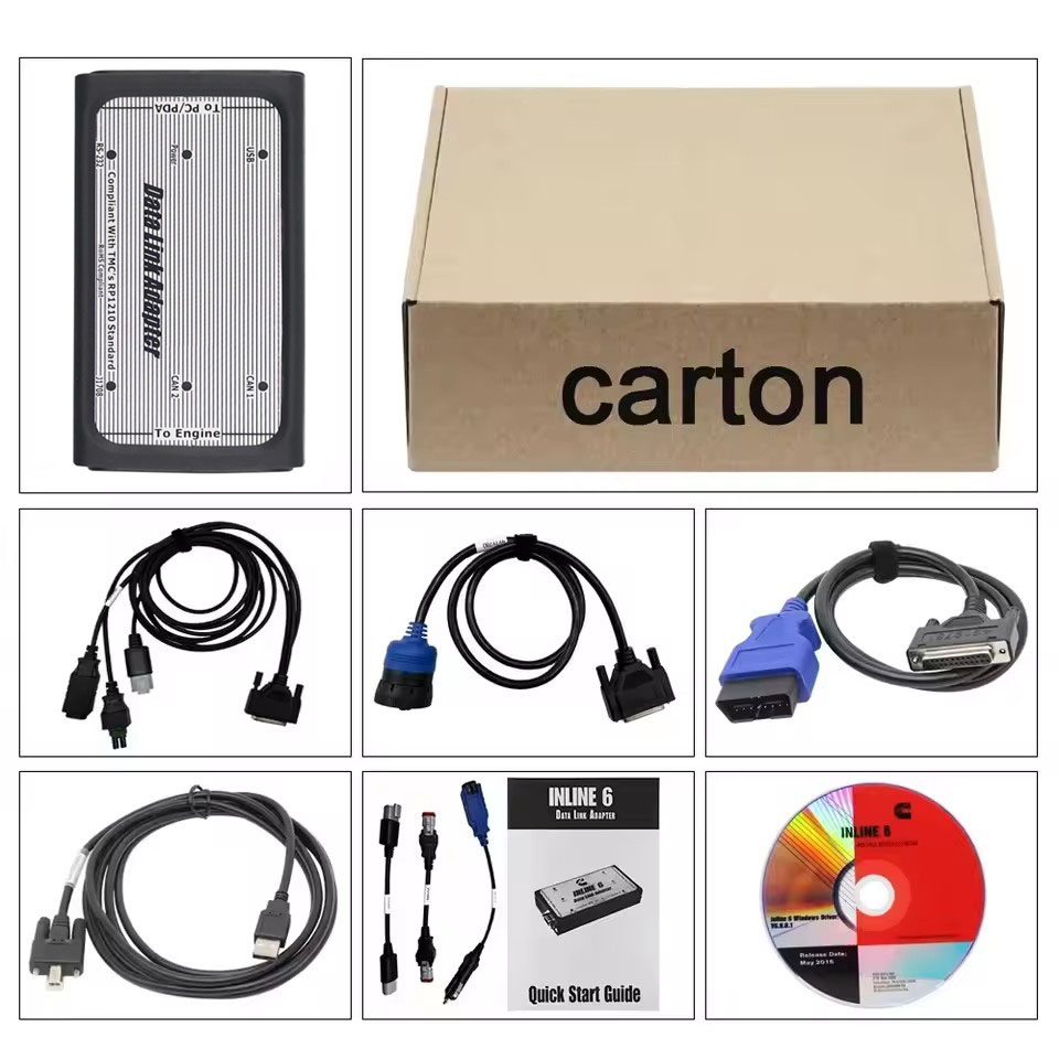 Heavy Equipment Diagnostic Tool - Диагностический кабель OBD2 для Cummins INLINE