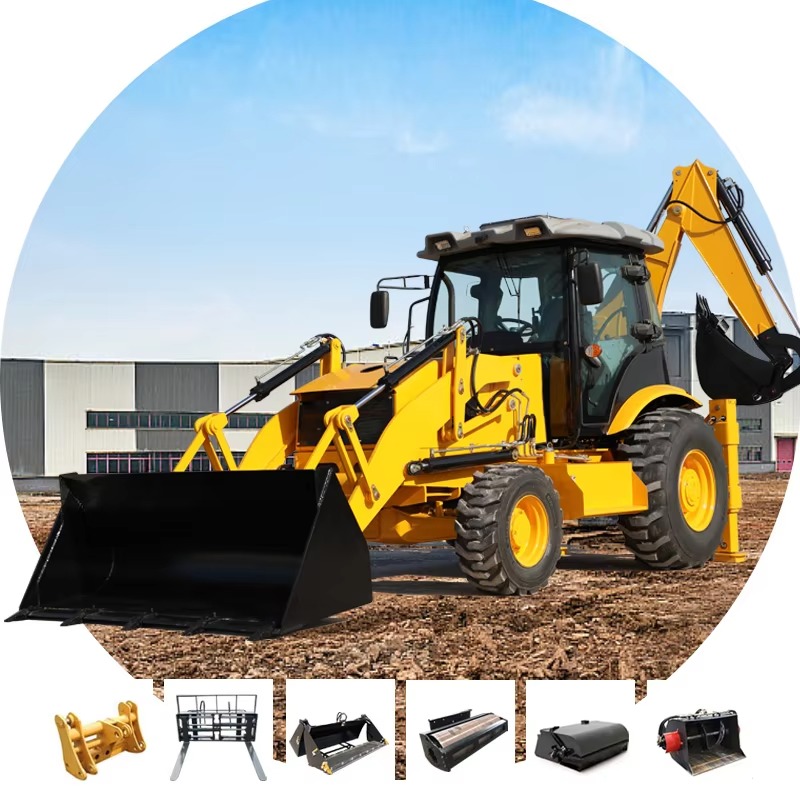 Навесной экскаватор-погрузчик  – обзор и цена Tractor Backhoe