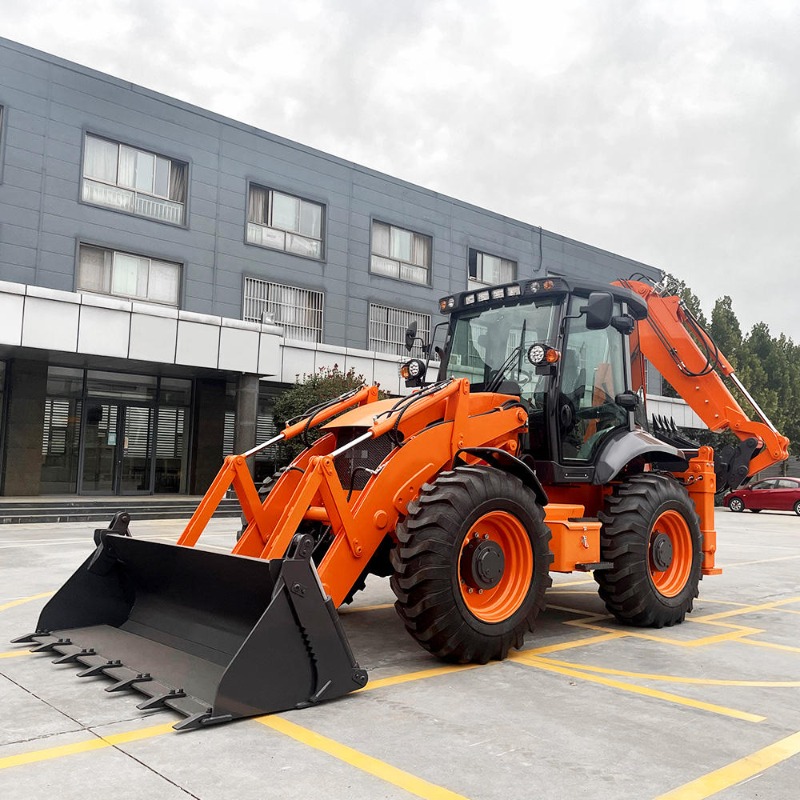 Экскаватор-погрузчик 4x4, 1 то – обзор и цена Tractor Backhoe