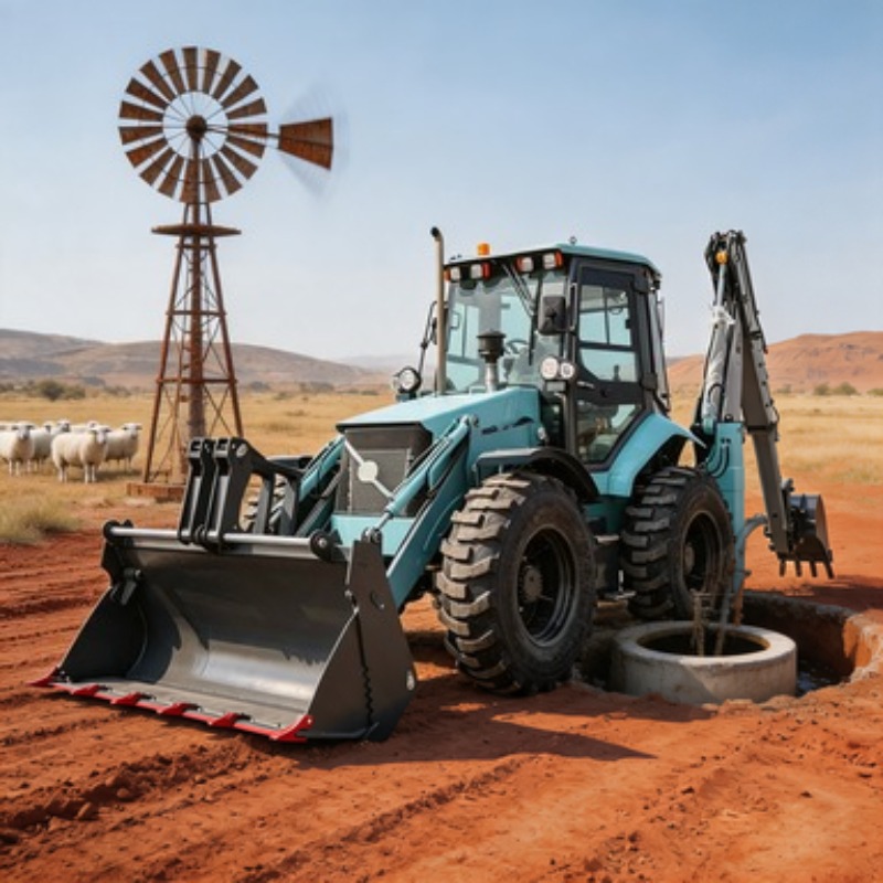 Полноприводный экскаватор-погр – обзор и цена Tractor Backhoe