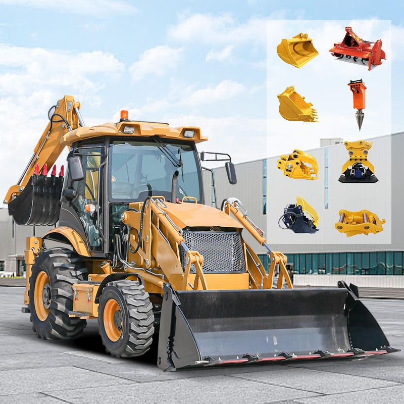 Полноприводный экскаватор-погр – обзор и цена Tractor Backhoe