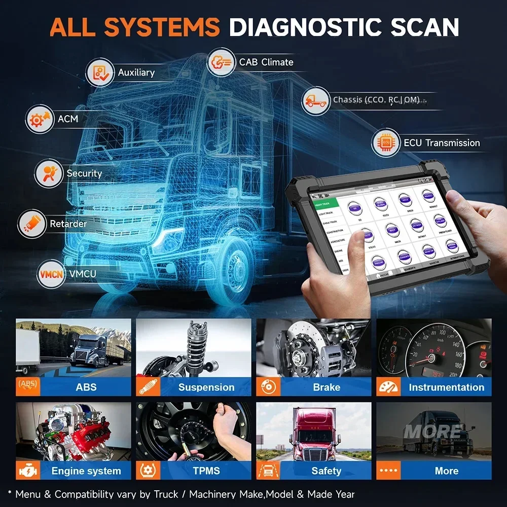ANCEL X7 HD Диагностический ск – обзор и цена Heavy Equipment Diagnostic Tool
