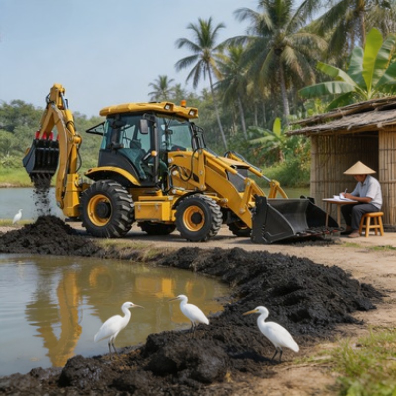 Трактор-экскаватор с фронтальн – обзор и цена Tractor Backhoe